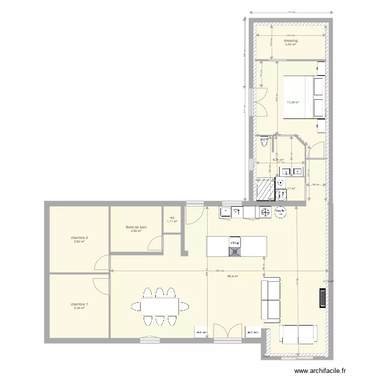 maison. Plan de maison. Plan de