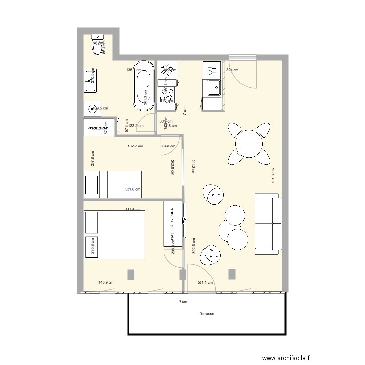 A 710 PLAN alternatif 1. Plan de 0 pièce et 0 m2