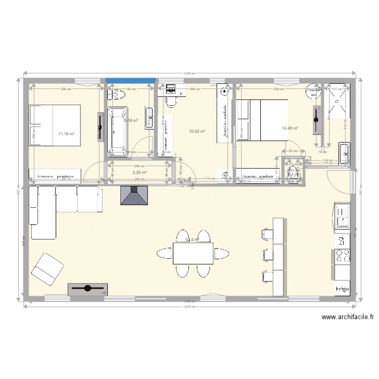 Maison phenix perso avec meubles 5 coha. Plan de 0 pièce et 0 m2