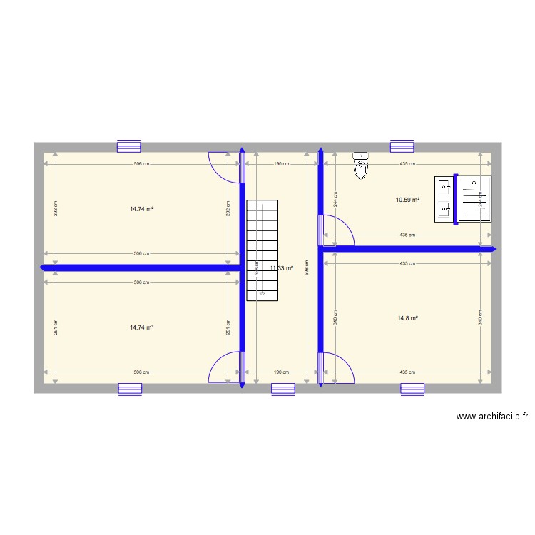 grenier. Plan de 0 pièce et 0 m2