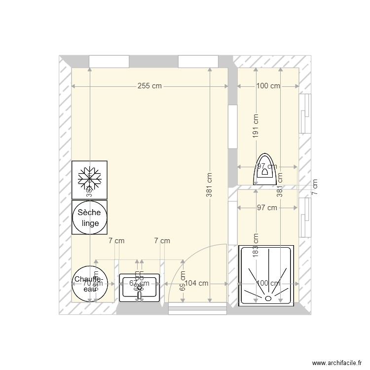 sdb rem3. Plan de 0 pièce et 0 m2