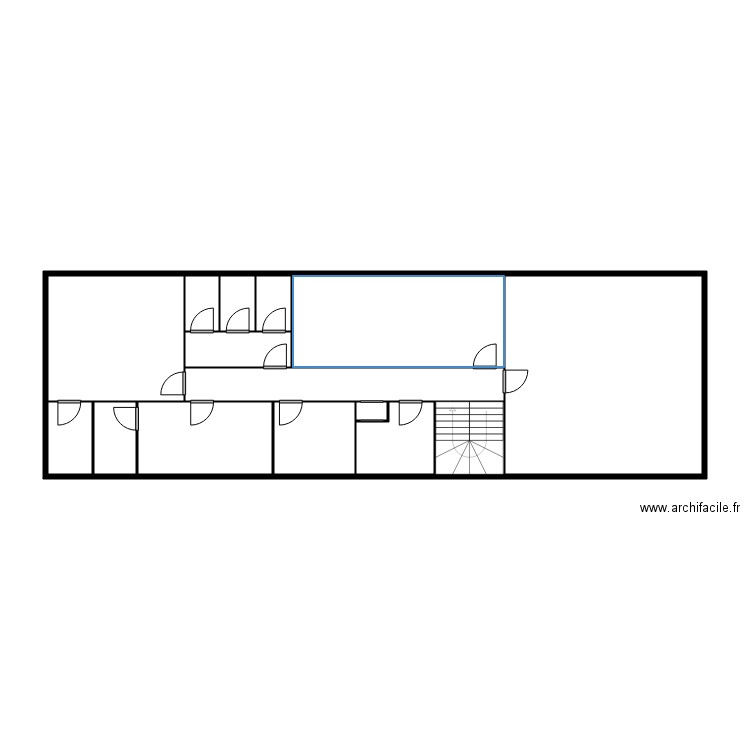 pernat n1 bureau. Plan de 15 pièces et 61 m2