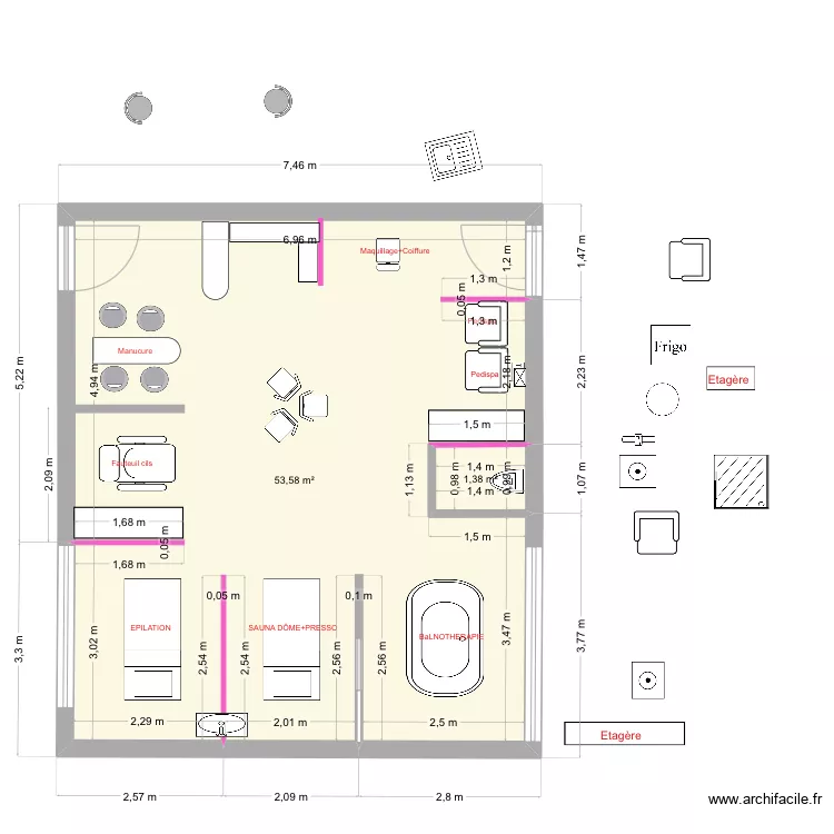 Ahava AUTONOME OPEN 4. Plan de 