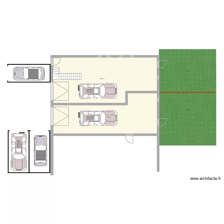 plan garages projet. Plan de 2 pièces et 130 m² plan garages projet. Plan de 2 pièces et 130 m²
