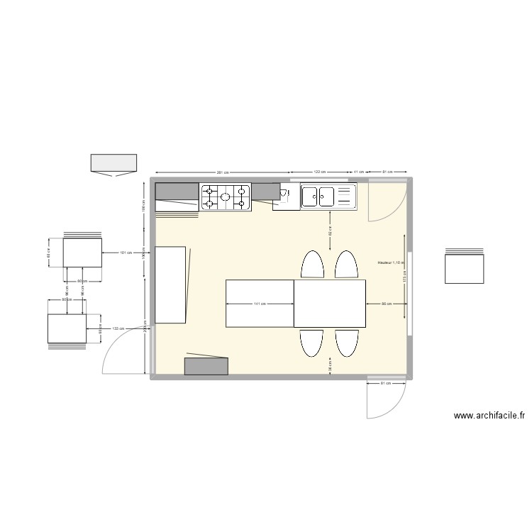 Cuisine2. Plan de 0 pièce et 0 m2