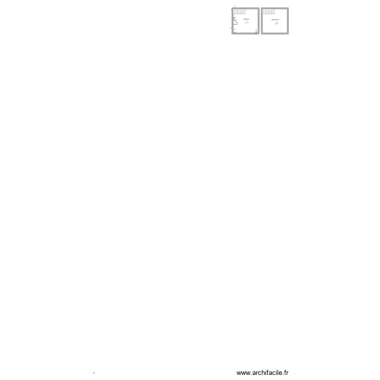 SOHIER 38 atelier. Plan de 2  et 32 m²