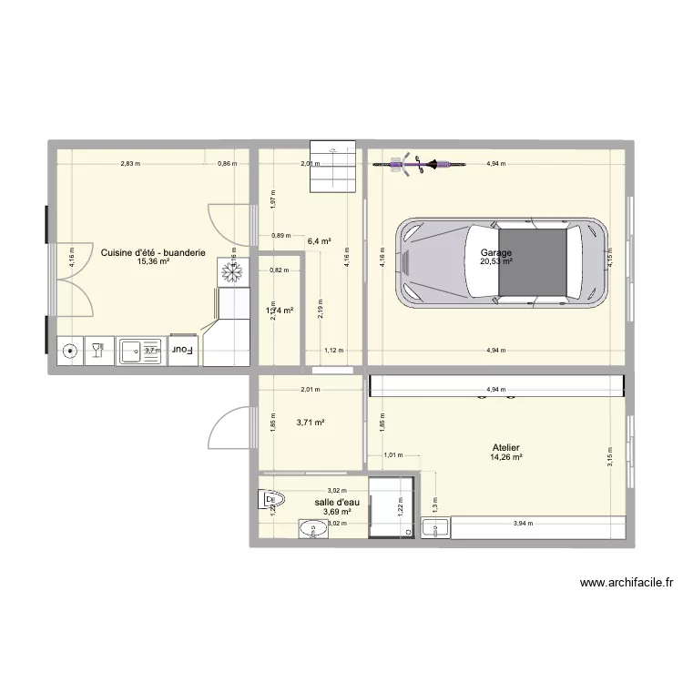Sous-sol dimensions et destinations. Plan de 7 Pièces et 66 m² Sous-sol dimensions et destinations. Plan de 7 Pièces et 66 m²