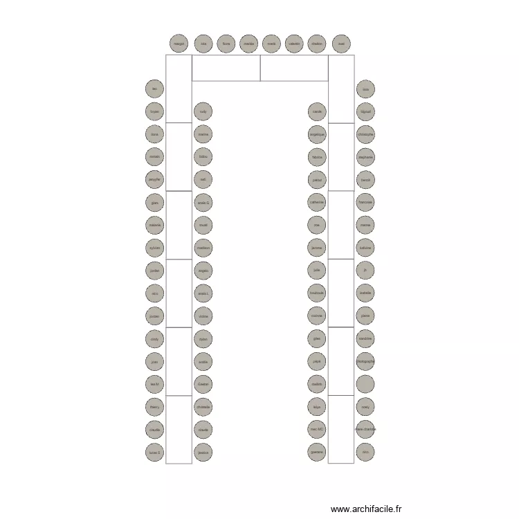 mariage finis. Plan de 