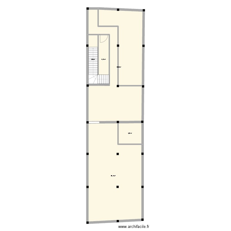 ecole mezzanine. Plan de 5 pièces et 202 m2
