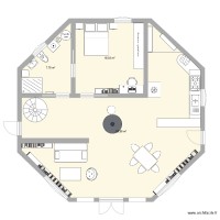 plan rdc maison octogonale 2