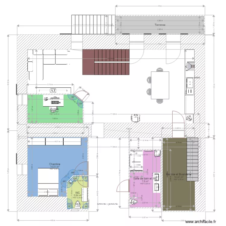 Plan maison. Plan de 