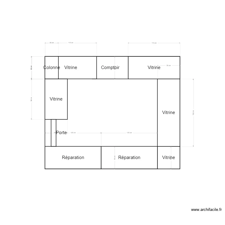 KIOSQUE NYON. Plan de 