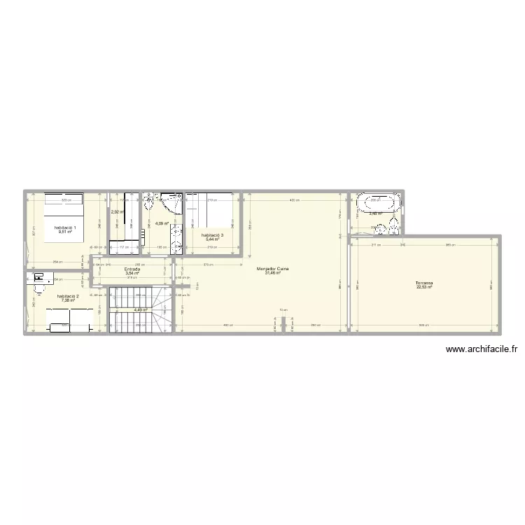 Plan id&eacute;e 1 perla. Plan de 