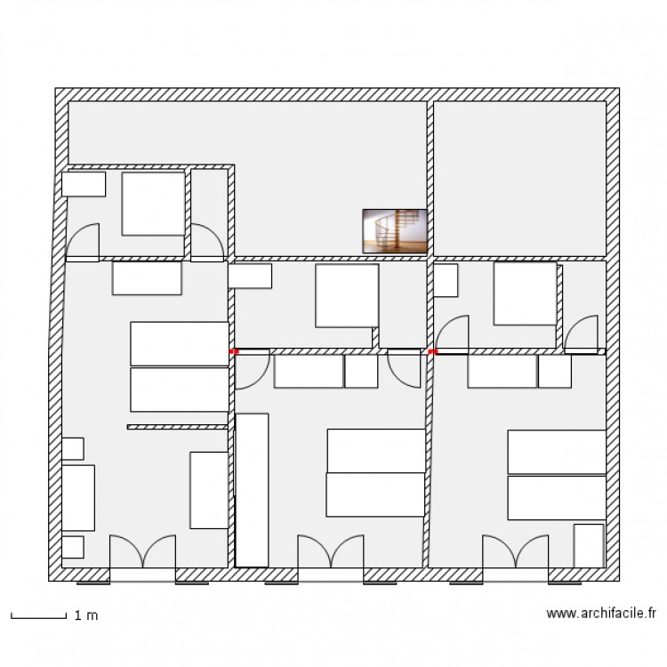 gite bas de maison. Plan de 0 pièce et 0 m2