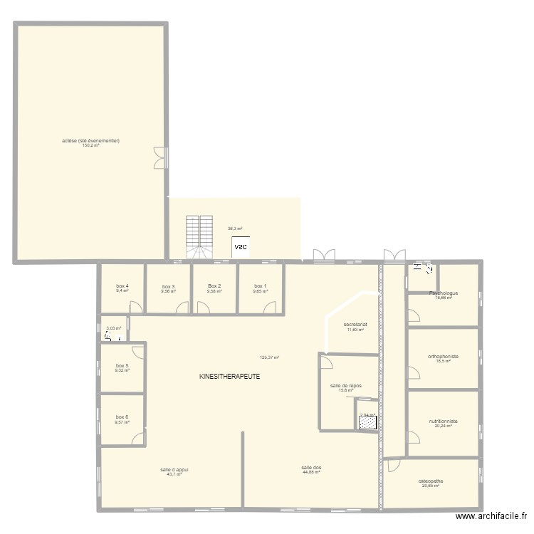 rdc projet 2 expo sud. Plan de 0 pièce et 0 m2