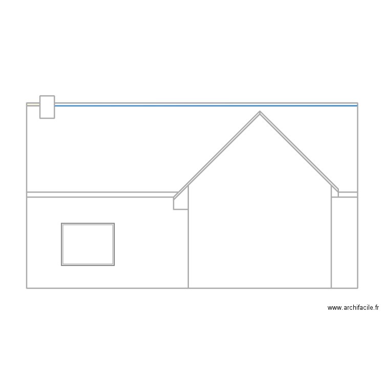 METEREAU - Façade Nord - Avant. Plan de 13 pièces et 87 m2