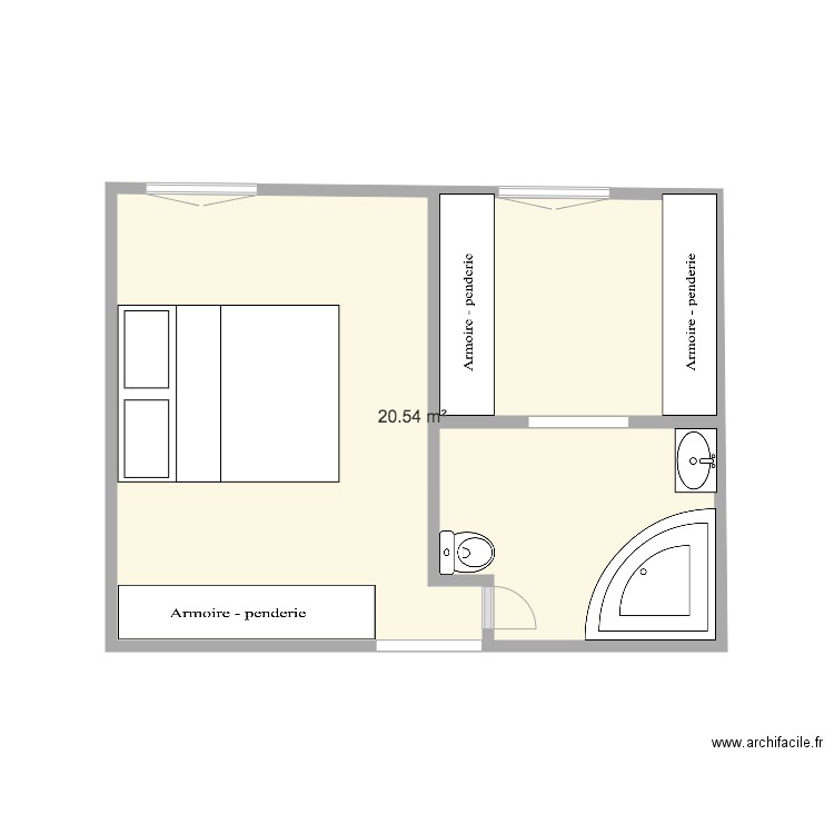 Chambre 2. Plan de 0 pièce et 0 m2