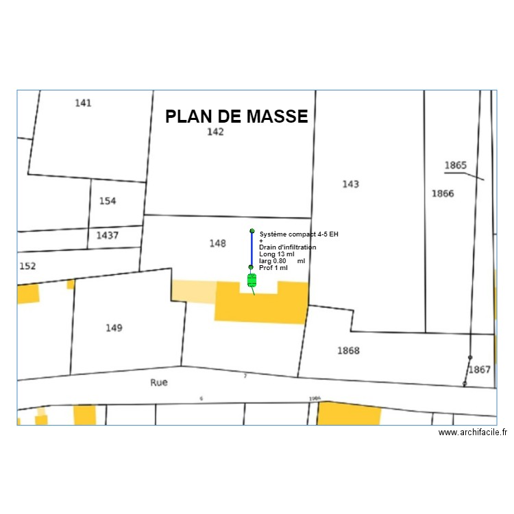 succession dauban. Plan de 0 pièce et 0 m2