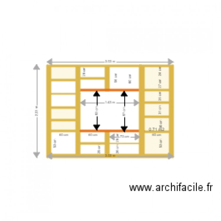 Bibliothèque. Plan de 0 pièce et 0 m2