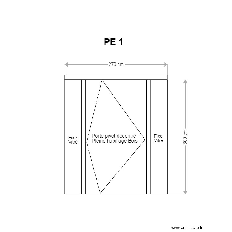 Menuiseries Exterieures Aluminium PE 1. Plan de 0 pièce et 0 m2