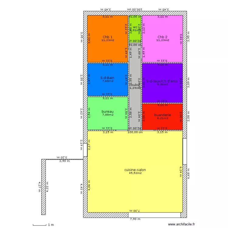maison aubagne. Plan de 