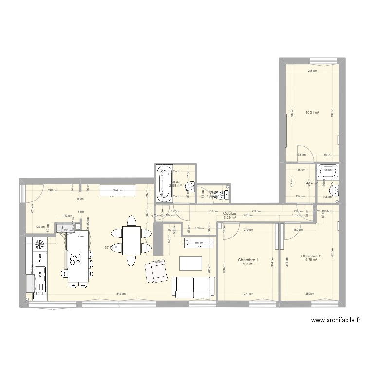 02 Boulogne plan projet 2. Plan de 0 pièce et 0 m2