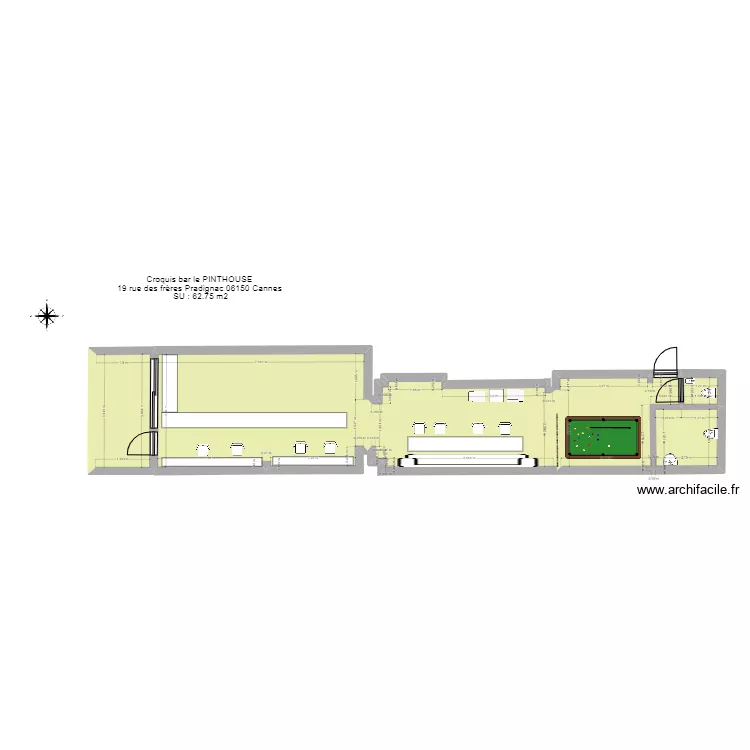 PINTHOUSE Meublé. Plan de PINTHOUSE Meublé. Plan de