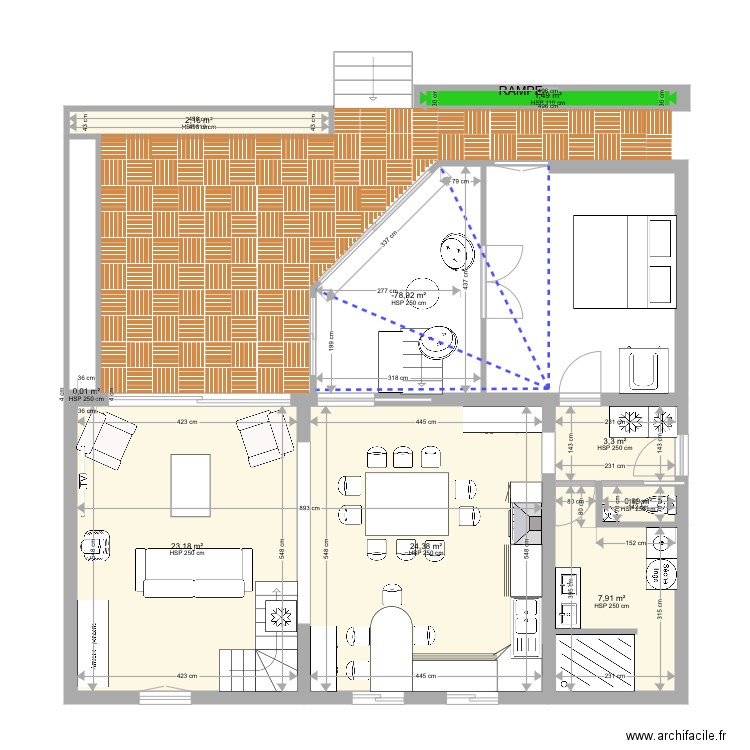 Sains rdc. Plan de 0 pièce et 0 m2