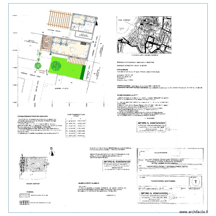 Paroikia2. Plan de 2 pièces et 61 m2