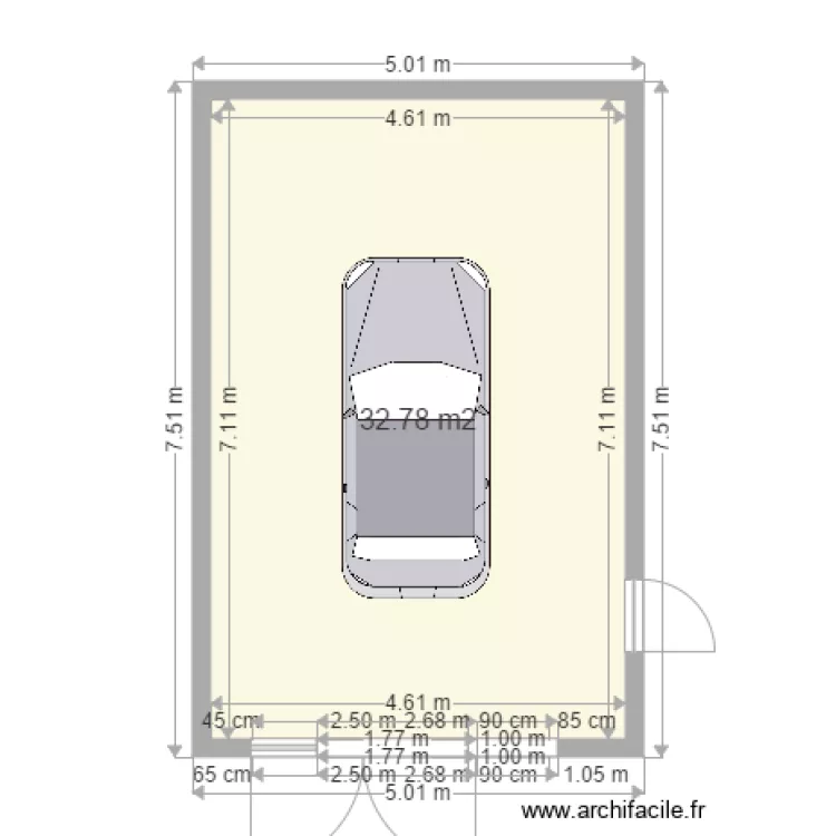 Garage Simple 35m. Plan de 