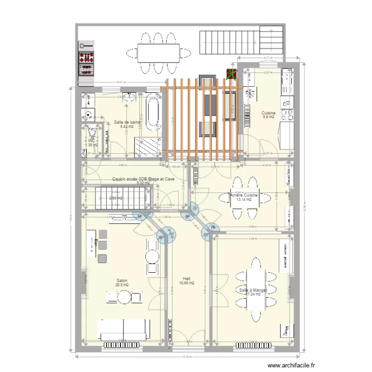 projet plan avec côtes et meubles 1. Plan de projet plan avec côtes et meubles 1. Plan de