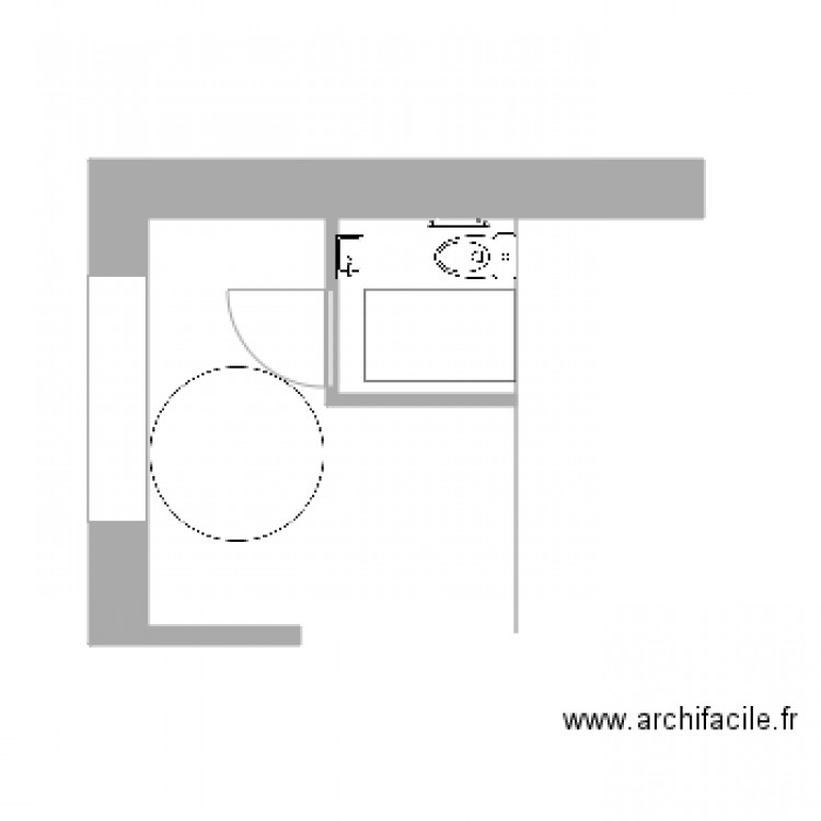 Projet sanitaire adapté Relais de La Cane. Plan de 0 pièce et 0 m2