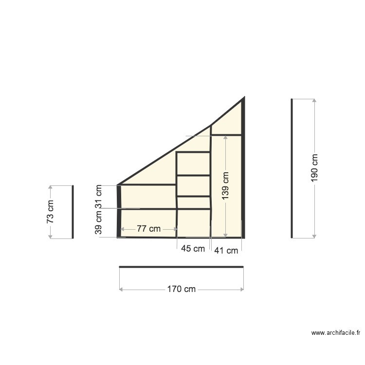 DRESSING. Plan de 0 pièce et 0 m2