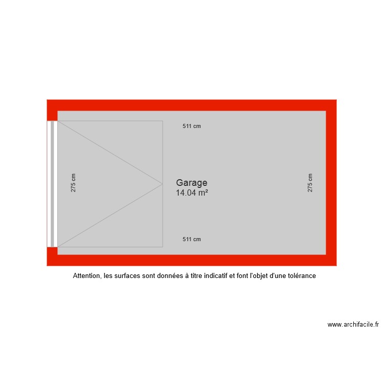 BI 5347 Garage côté. Plan de 0 pièce et 0 m2