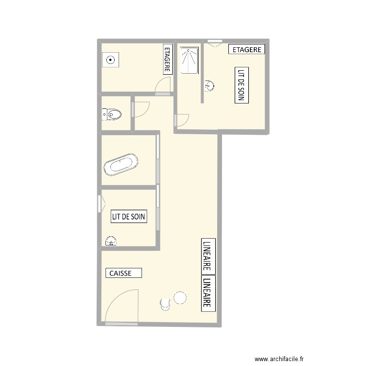 plan institut. Plan de 0 pièce et 0 m2