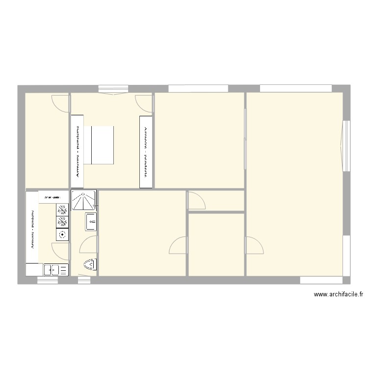 Nouveau domicile. Plan de 0 pièce et 0 m2
