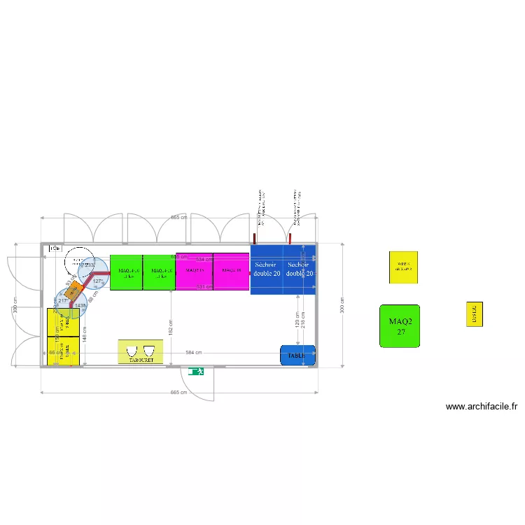 BUNGALOW 6.65-2. Plan de 