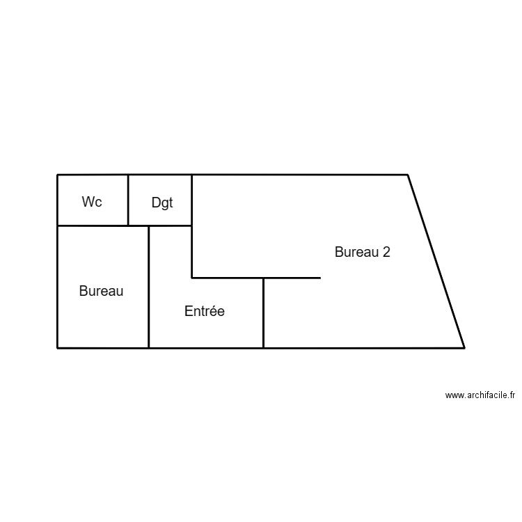 LOCTUDY THEPAULT. Plan de 4 pièces et 20 m2