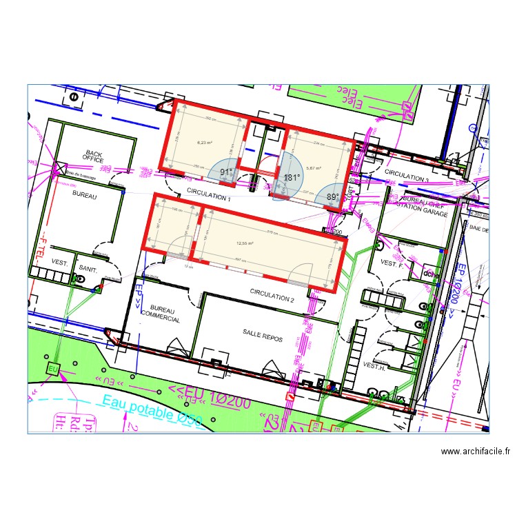 Plan Lyon Part Dieu. Plan de 0 pièce et 0 m2