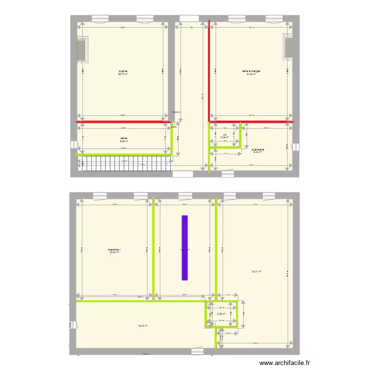 plan initial. Plan de 