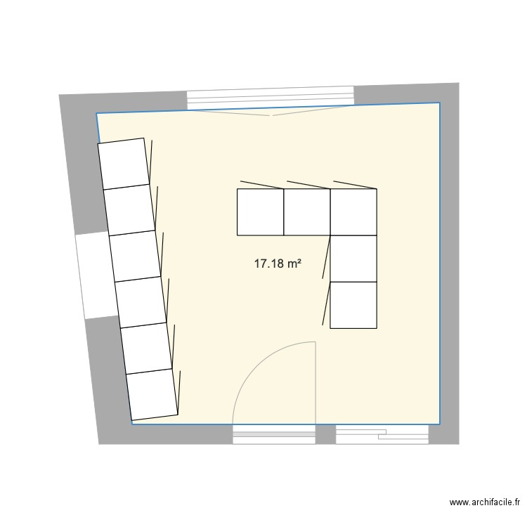 Villetrun Cuisine en L. Plan de 0 pièce et 0 m2