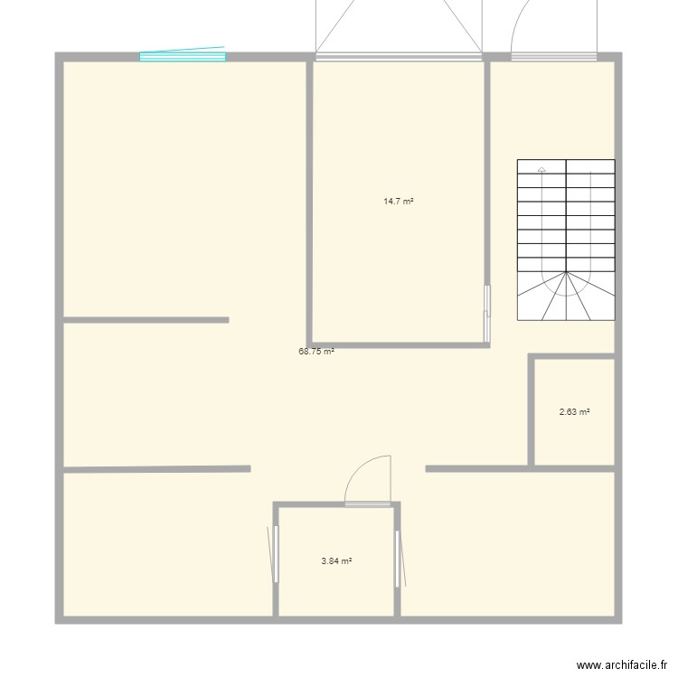 Plan Maison 100 m2 RDC. Plan de 0 pièce et 0 m2