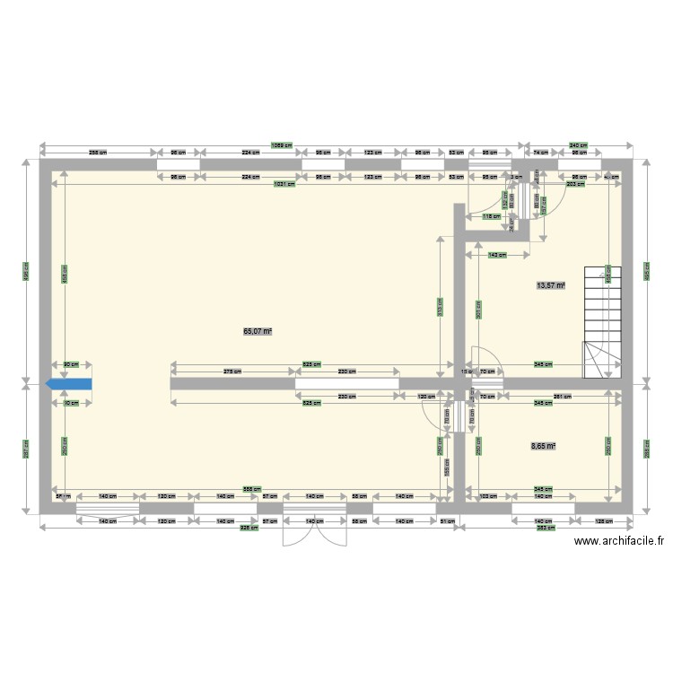 agrandissemt finale. Plan de 0 pièce et 0 m2