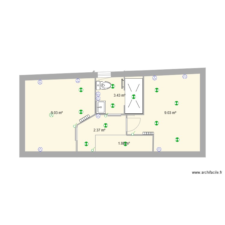 ETAGE REEL 3. Plan de 0 pièce et 0 m2