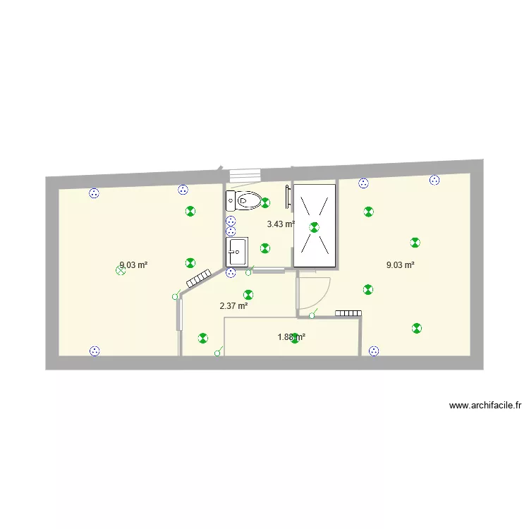 ETAGE REEL 3. Plan de 
