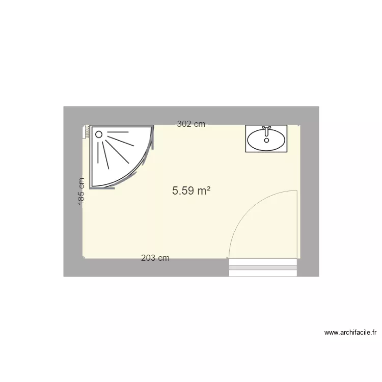 Salle de bain. Plan de Salle de bain. Plan de