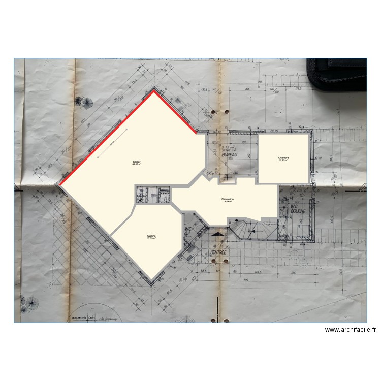 Bauçais. Plan de 0 pièce et 0 m2