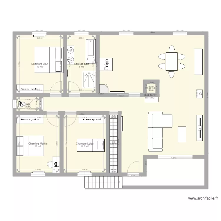 Maison. Plan de 