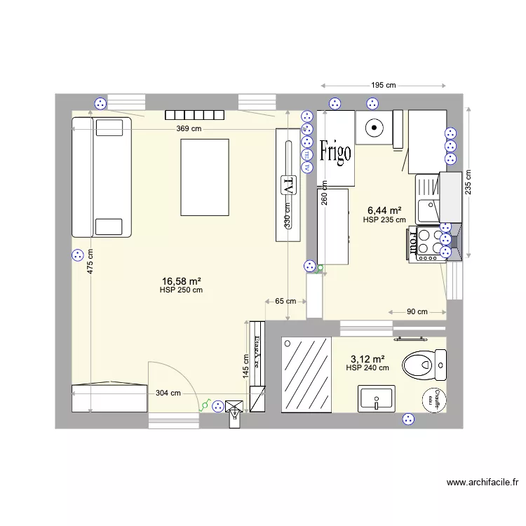 APPT 5 IDR COGNAC. Plan de APPT 5 IDR COGNAC. Plan de