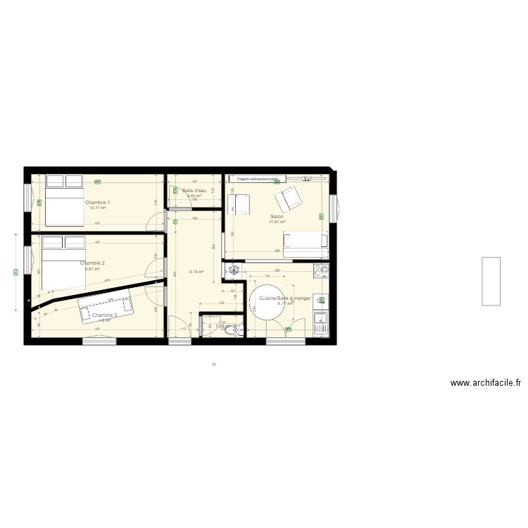 Madeleine. Plan de 0 pièce et 0 m2